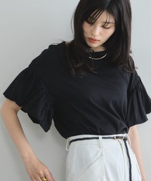 フリルスリーブTシャツ