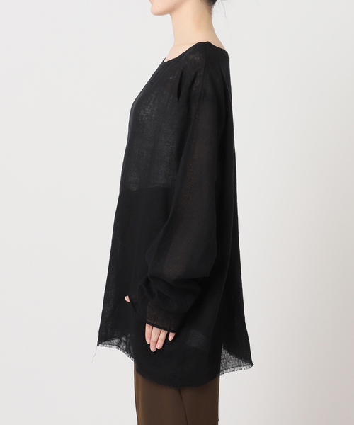 CITYSHOP(シティーショップ)の「《追加2》ASA/C BIO WASH PULLOVER:ブラウス(Tシャツ/カットソー・レディース・ブラック/ホワイト/グリーン・FREE)」の14枚目の写真