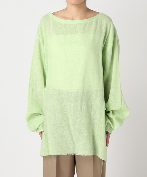 CITYSHOP(シティーショップ)の「《追加2》ASA/C BIO WASH PULLOVER:ブラウス(Tシャツ/カットソー・レディース・ブラック/ホワイト/グリーン・FREE)」の22枚目の写真