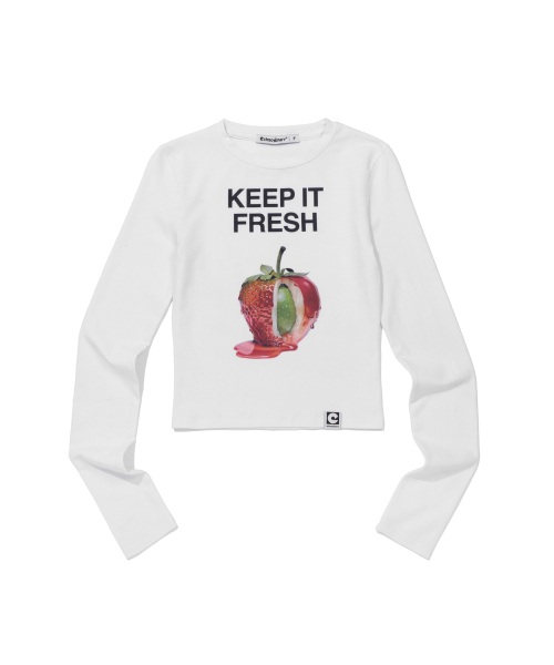 EXTRAORDINARY(エクストラオーディナリー)の「KEEP IT FRESH LONG SLEEVE OFF WHITE(Tシャツ/カットソー・レディース・その他・F)」の5枚目の写真
