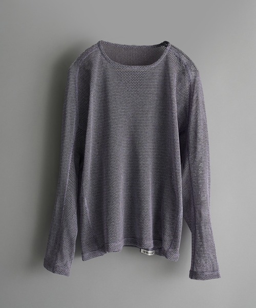 CONZ(コンズ)の「【OPPOSE DUALITY】Long Sleeve T-Shirts Mesh(Tシャツ/カットソー・メンズ・ブラウン/パープル・46/44)」の2枚目の写真