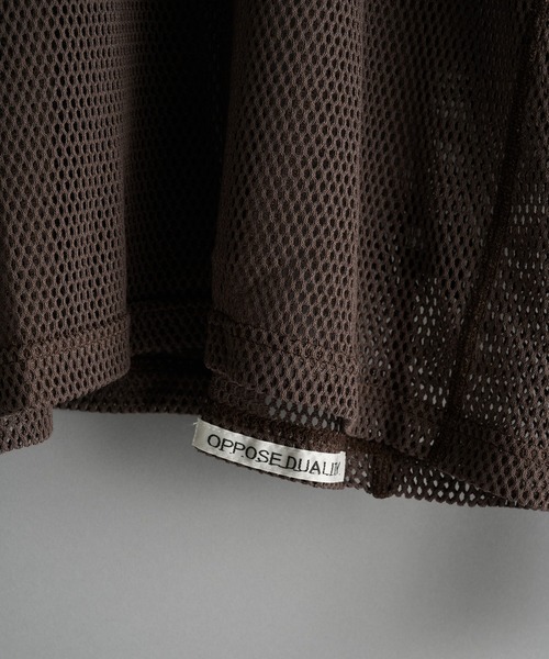 CONZ(コンズ)の「【OPPOSE DUALITY】Long Sleeve T-Shirts Mesh(Tシャツ/カットソー・メンズ・ブラウン/パープル・46/44)」の6枚目の写真