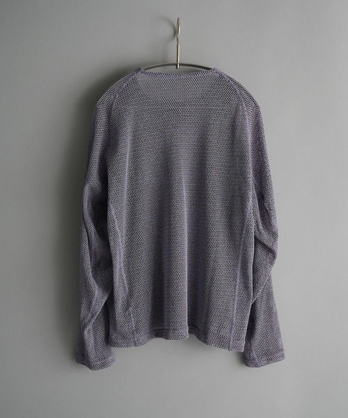 CONZ(コンズ)の「【OPPOSE DUALITY】Long Sleeve T-Shirts Mesh(Tシャツ/カットソー・メンズ・ブラウン/パープル・46/44)」の7枚目の写真