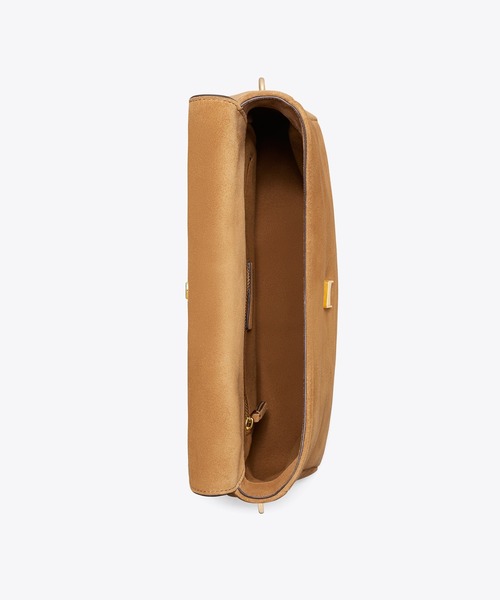 TORY BURCH(トリーバーチ)の「チャーリー スエード ショルダーバッグ(ショルダーバッグ・レディース・ダークブラウン・ONE SIZE)」の2枚目の写真
