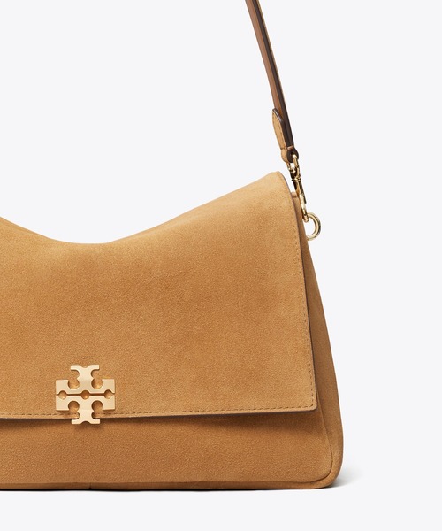 TORY BURCH(トリーバーチ)の「チャーリー スエード ショルダーバッグ(ショルダーバッグ・レディース・ダークブラウン・ONE SIZE)」の4枚目の写真
