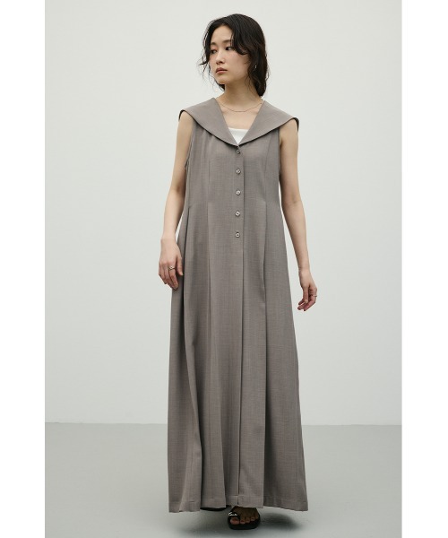 STYLEMIXER(スタイルミキサー)の「ビックカラーパネルラインワンピース(ワンピース・レディース・ネイビー/イエロー/グレー・MEDIUM/SMALL)」の2枚目の写真