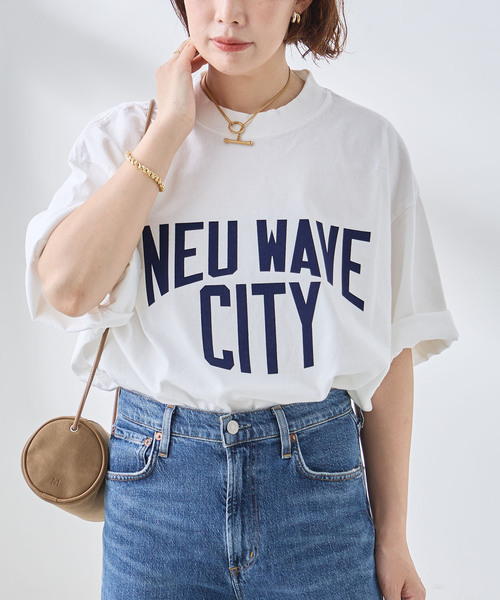 is-ness(イズネス)の「ISNESS MUSIC/イズネス ミュージック NEU WAVE Tシャツ(Tシャツ/カットソー・レディース・チャコールグレー/ベージュ/ホワイト・MEDIUM)」の10枚目の写真