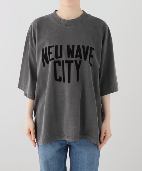is-ness(イズネス)の「ISNESS MUSIC/イズネス ミュージック NEU WAVE Tシャツ(Tシャツ/カットソー・レディース・チャコールグレー/ベージュ/ホワイト・MEDIUM)」の14枚目の写真