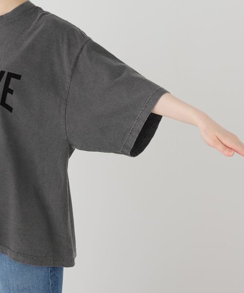 is-ness(イズネス)の「ISNESS MUSIC/イズネス ミュージック NEU WAVE Tシャツ(Tシャツ/カットソー・レディース・チャコールグレー/ベージュ/ホワイト・MEDIUM)」の17枚目の写真