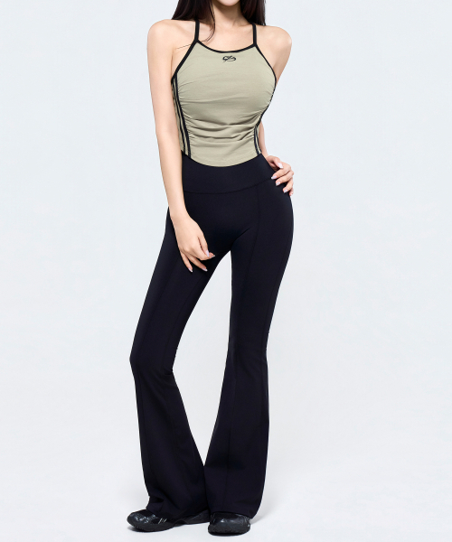 PHYSICAL GARMENTS（フィジカルガーメンツ）の「P5080_キャップ内蔵トラックホルターネックタンクトップ [4COLOR]（Tシャツ/カットソー・レディース・ベージュ/ブラック/ホワイト/グレー・FREE）」の14枚目の写真