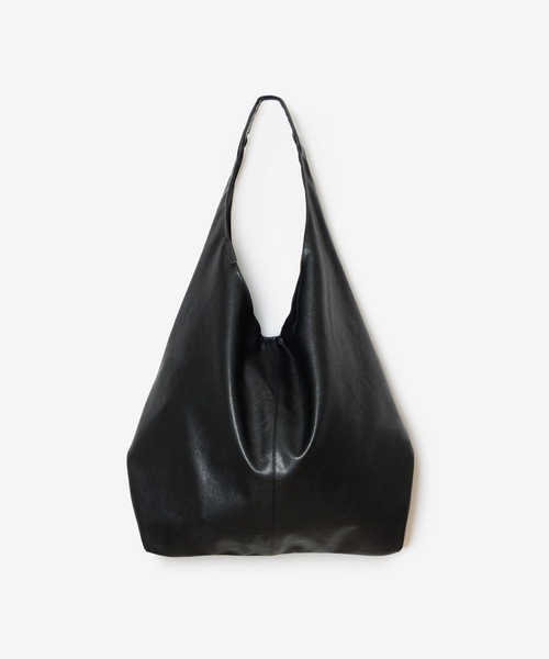 ATTACHMENT(アタッチメント)の「シンセティックレザー スモール ショッピングバッグ / SYNTHETIC LEATHER SMALL SHOPPING BAG(ショルダーバッグ・メンズ・ダークブラウン/ライトベージュ/カーキ/ブラック・ONESIZE)」の1枚目の写真