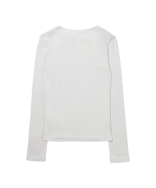 FANCY CLUB(ファンシークラブ)の「ムーブボタンロングスリーブ(グレー)F26QB048(Tシャツ/カットソー・レディース・その他・ONE)」の5枚目の写真