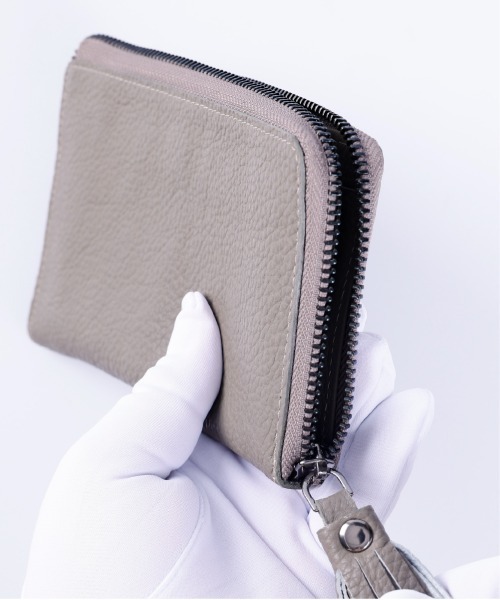 Hallelujah(ハレルヤ)の「長財布 小さい TIDY2.0 MARLE エンボスレザー(ショルダーバッグ・レディース・ホワイト/ブラウン/グレー/ブラック/ネイビー・FREE)」の9枚目の写真