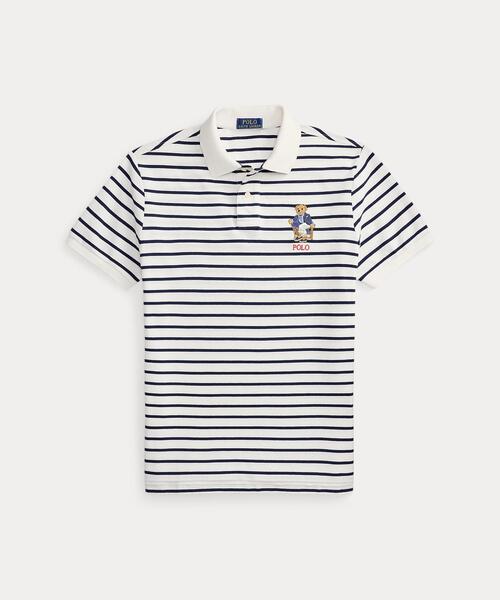 POLO RALPH LAUREN（ポロ ラルフ ローレン）の「カスタム スリム フィット Polo ベア ポロシャツ（ポロシャツ・メンズ・ホワイト・L/M/S/XL/XS/XXL）」の2枚目の写真