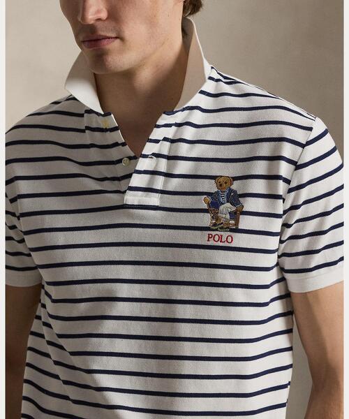 POLO RALPH LAUREN（ポロ ラルフ ローレン）の「カスタム スリム フィット Polo ベア ポロシャツ（ポロシャツ・メンズ・ホワイト・L/M/S/XL/XS/XXL）」の5枚目の写真