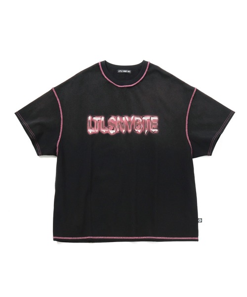 Little sunny bite（リトルサニーバイト）の「【Little Sunny Bite 】logo big tee（Tシャツ/カットソー・レディース・ブラック/ピンク/ホワイト・MEDIUM/SMALL）」の3枚目の写真