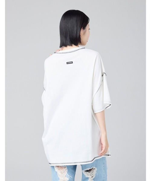 Little sunny bite（リトルサニーバイト）の「【Little Sunny Bite 】logo big tee（Tシャツ/カットソー・レディース・ブラック/ピンク/ホワイト・MEDIUM/SMALL）」の15枚目の写真
