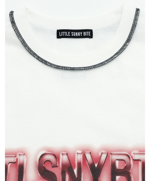 Little sunny bite（リトルサニーバイト）の「【Little Sunny Bite 】logo big tee（Tシャツ/カットソー・レディース・ブラック/ピンク/ホワイト・MEDIUM/SMALL）」の16枚目の写真