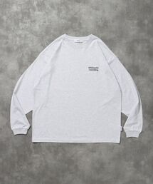 【FFEIN(フェイン)】ワンポイントロゴ刺繍ロンT / 刺繍 ロゴ クルーネック ワンポイント 長袖