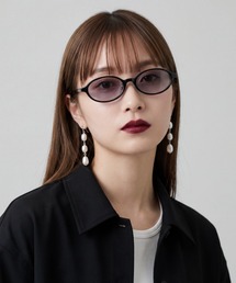 INNOCENT（イノセント）の「《UVカット99%レンズ》ユニセックス スリム オーバルフレーム サングラス カラーレンズ UVカット サブアイウェア（サングラス）」