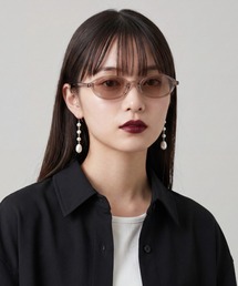 INNOCENT（イノセント）の「《UVカット99%レンズ》ユニセックス スリム オーバルフレーム サングラス カラーレンズ UVカット サブアイウェア（サングラス）」