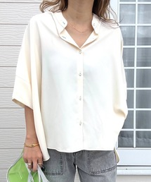 ＢＯＸシルエット5分袖シャツ