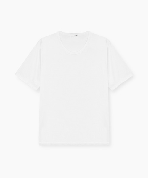 LAD MUSICIAN(ラッドミュージシャン)の「PERMANENT ROCKER U-NECK REGULAR T-SHIRT(Tシャツ/カットソー・メンズ・ブラック/ホワイト・46/44/42)」の1枚目の写真
