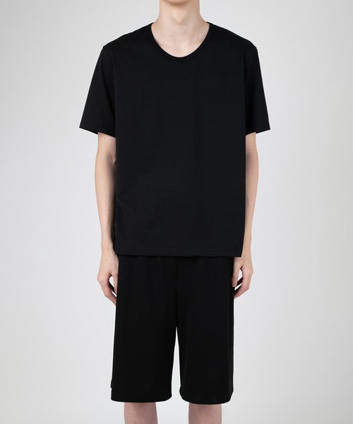 LAD MUSICIAN(ラッドミュージシャン)の「PERMANENT ROCKER U-NECK REGULAR T-SHIRT(Tシャツ/カットソー・メンズ・ブラック/ホワイト・46/44/42)」の4枚目の写真