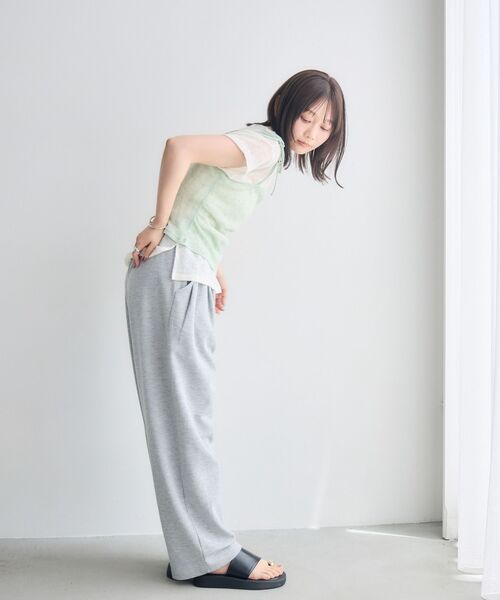 RETRO GIRL(レトロガール)の「【セットアイテム】肩リボンキャミ×カットセット(Tシャツ/カットソー・レディース・グリーン/ブラウン/ライトグレー・FREE)」の13枚目の写真