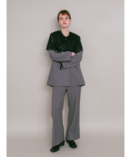 sahara(サハラ)の「【26AW PRE ORDER】Button Line Pants(その他パンツ・レディース・ブラック/グレー/ブラウン・FREE)」の9枚目の写真
