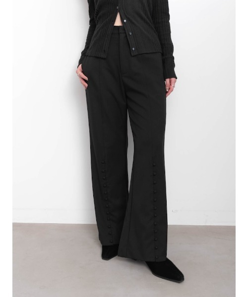 sahara(サハラ)の「【26AW PRE ORDER】Button Line Pants(その他パンツ・レディース・ブラック/グレー/ブラウン・FREE)」の18枚目の写真