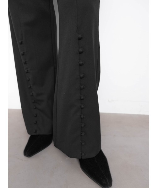 sahara(サハラ)の「【26AW PRE ORDER】Button Line Pants(その他パンツ・レディース・ブラック/グレー/ブラウン・FREE)」の19枚目の写真