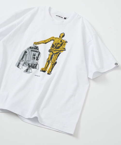 cotton pan(コットンパン)の「COTTON PAN/コットンパン × Firsthand 別注 リラックスフィット プリント クルーネック Tシャツ / 名コンビ(Tシャツ/カットソー・メンズ・ブラック/ホワイト・LARGE/MEDIUM)」の2枚目の写真