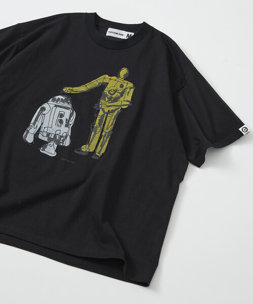 cotton pan(コットンパン)の「COTTON PAN/コットンパン × Firsthand 別注 リラックスフィット プリント クルーネック Tシャツ / 名コンビ(Tシャツ/カットソー・メンズ・ブラック/ホワイト・LARGE/MEDIUM)」の1枚目の写真