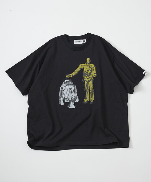 cotton pan(コットンパン)の「COTTON PAN/コットンパン × Firsthand 別注 リラックスフィット プリント クルーネック Tシャツ / 名コンビ(Tシャツ/カットソー・メンズ・ブラック/ホワイト・LARGE/MEDIUM)」の4枚目の写真