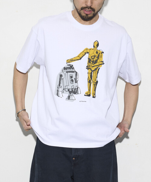 cotton pan(コットンパン)の「COTTON PAN/コットンパン × Firsthand 別注 リラックスフィット プリント クルーネック Tシャツ / 名コンビ(Tシャツ/カットソー・メンズ・ブラック/ホワイト・LARGE/MEDIUM)」の17枚目の写真