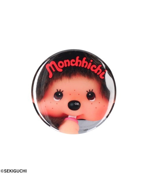 OVERRIDE(オーバーライド)の「OVERRIDE x Monchhichi BADGE 76mm / オーバーライド(バッジ・レディース・ベージュ/ブラウン・LARGE)」の3枚目の写真