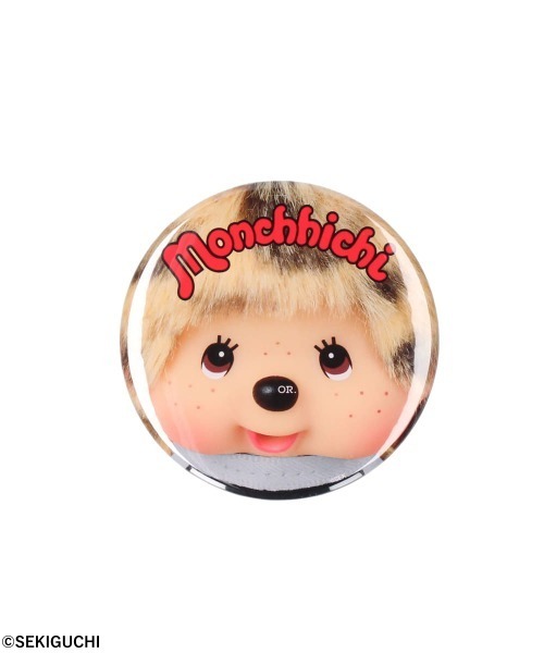 OVERRIDE(オーバーライド)の「OVERRIDE x Monchhichi BADGE 76mm / オーバーライド(バッジ・レディース・ベージュ/ブラウン・LARGE)」の4枚目の写真