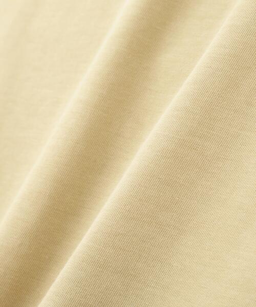 YLEVE(イレーヴ)の「YLEVE / ORGANIC COTTON BIO SLEEVELESS T-SHIRT(Tシャツ/カットソー・レディース・ブラウン/イエロー/ネイビー/ホワイト・1)」の7枚目の写真