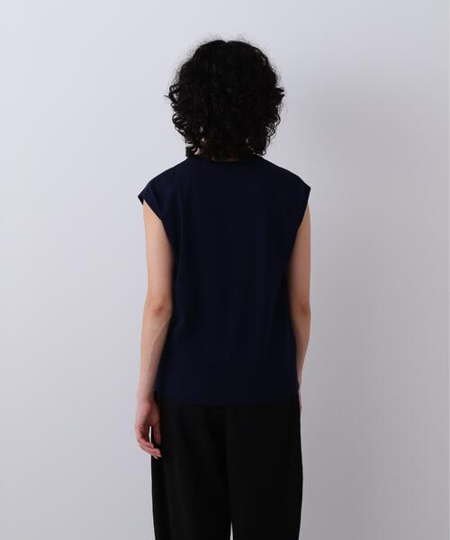 YLEVE(イレーヴ)の「YLEVE / ORGANIC COTTON BIO SLEEVELESS T-SHIRT(Tシャツ/カットソー・レディース・ブラウン/イエロー/ネイビー/ホワイト・1)」の10枚目の写真