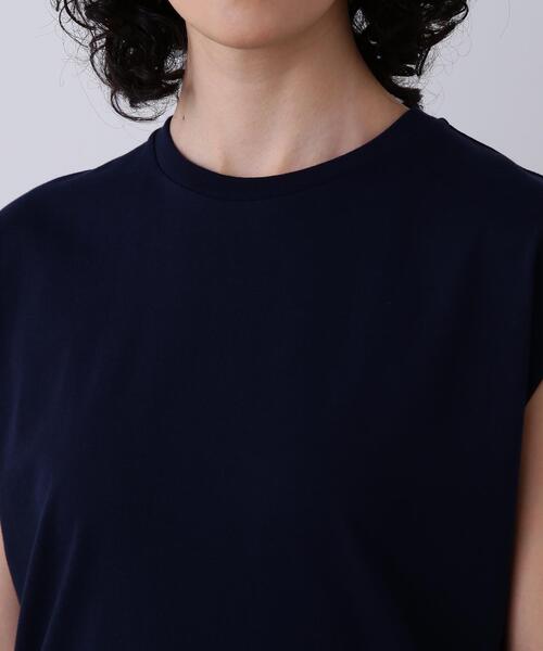 YLEVE(イレーヴ)の「YLEVE / ORGANIC COTTON BIO SLEEVELESS T-SHIRT(Tシャツ/カットソー・レディース・ブラウン/イエロー/ネイビー/ホワイト・1)」の11枚目の写真