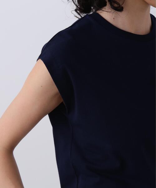 YLEVE(イレーヴ)の「YLEVE / ORGANIC COTTON BIO SLEEVELESS T-SHIRT(Tシャツ/カットソー・レディース・ブラウン/イエロー/ネイビー/ホワイト・1)」の12枚目の写真