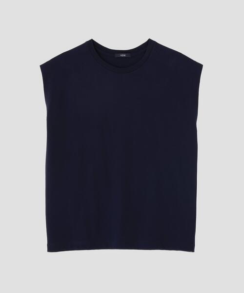 YLEVE(イレーヴ)の「YLEVE / ORGANIC COTTON BIO SLEEVELESS T-SHIRT(Tシャツ/カットソー・レディース・ブラウン/イエロー/ネイビー/ホワイト・1)」の13枚目の写真