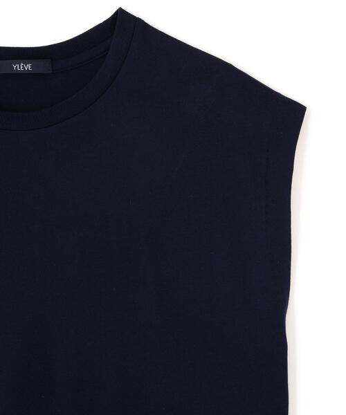 YLEVE(イレーヴ)の「YLEVE / ORGANIC COTTON BIO SLEEVELESS T-SHIRT(Tシャツ/カットソー・レディース・ブラウン/イエロー/ネイビー/ホワイト・1)」の15枚目の写真
