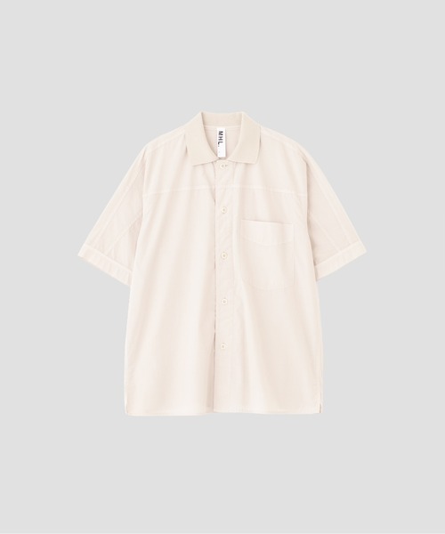 MHL.(エムエイチエル)の「GARMENT DYED COTTON POPLIN(シャツ/ブラウス・メンズ・チャコール/アイボリー・LARGE/MEDIUM)」の7枚目の写真