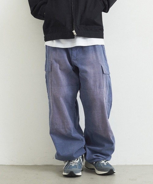 XLARGE(エクストララージ)の「FADED CORDUROY CARGO PANTS(その他パンツ・メンズ・ブルー/オフホワイト/ブラック・32inch/30inch/36inch/34inch)」の3枚目の写真