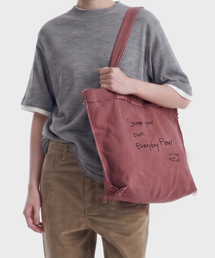 WORK OR DANCE（ワーク オア ダンス）の「Fray Bag pink（エコバッグ/サブバッグ）」