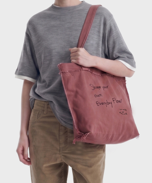 WORK OR DANCE(ワーク オア ダンス)の「Fray Bag pink(エコバッグ/サブバッグ・メンズ・その他・FREE)」の1枚目の写真