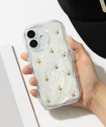 ABBEY MARKET（アビーマーケット）の「iPhoneケース スマホケース 花柄 ドライフラワー フラワー リボン【iPhoneSE/13/14/15/16/16pro/17/17pro/16e/17e対応】（スマホケース/カバー）」