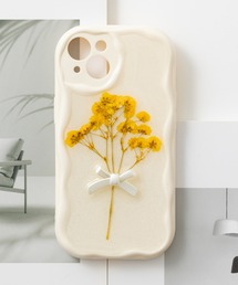 ABBEY MARKET（アビーマーケット）の「iPhoneケース スマホケース 花柄 ドライフラワー フラワー リボン【iPhoneSE/13/14/15/16/16pro/17/17pro/16e/17e対応】（スマホケース/カバー）」